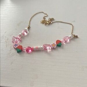 Pink Beaded Kids Bracelet